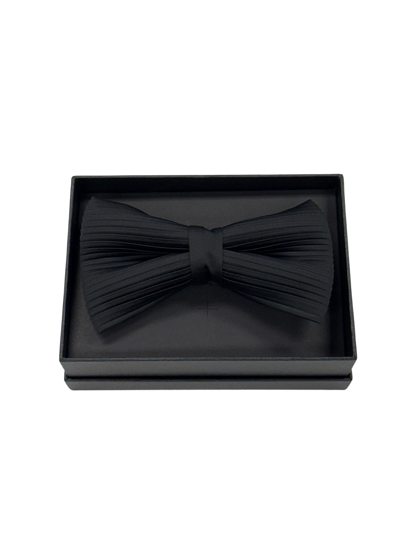Black Pleated Tuxedo Bow Tie