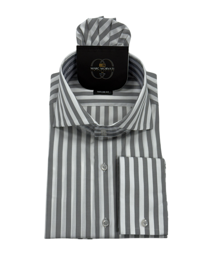 Gray Stripe Dress Shirt