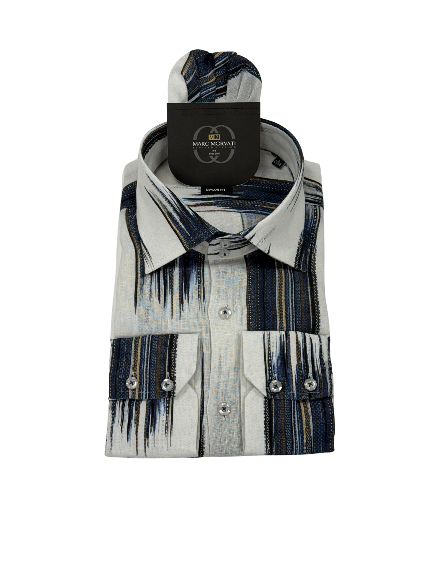 Midnight Wave Linen Shirt