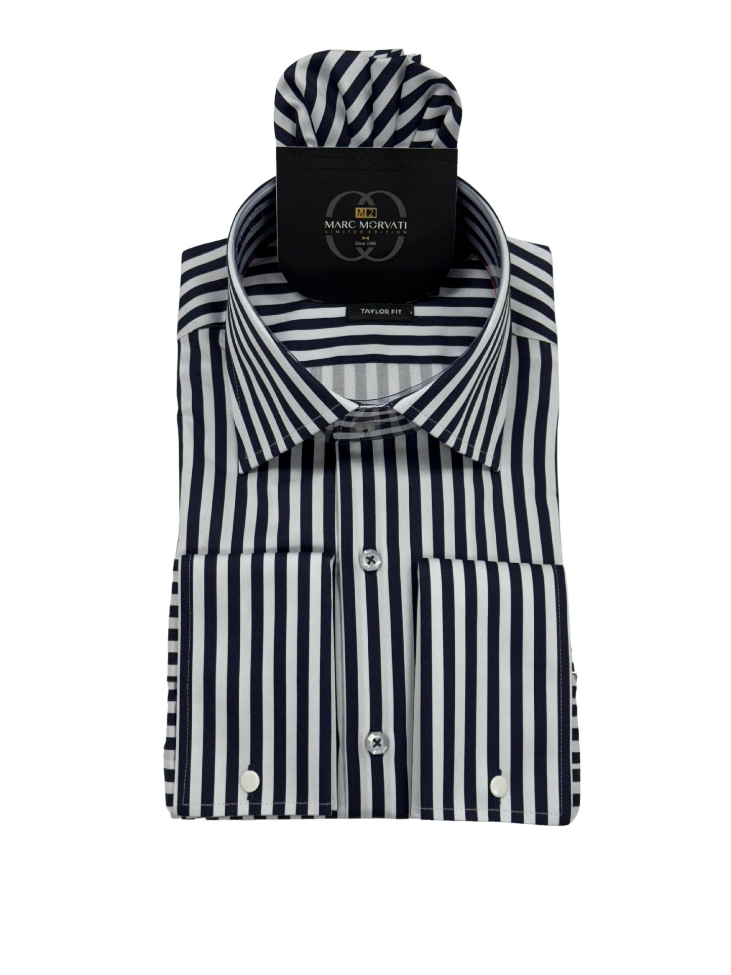 Navy Stripe Dress Shirt